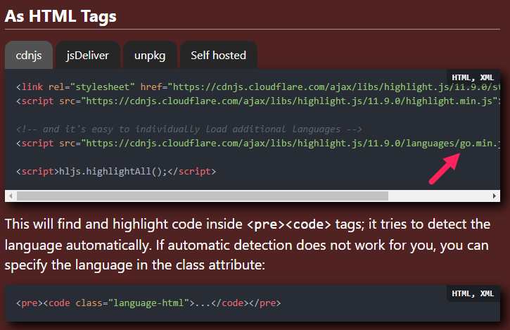 heighlight.js - about usage